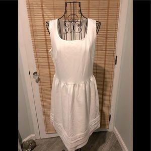 White Merona Brand Sleeveless Dress, Size Medium